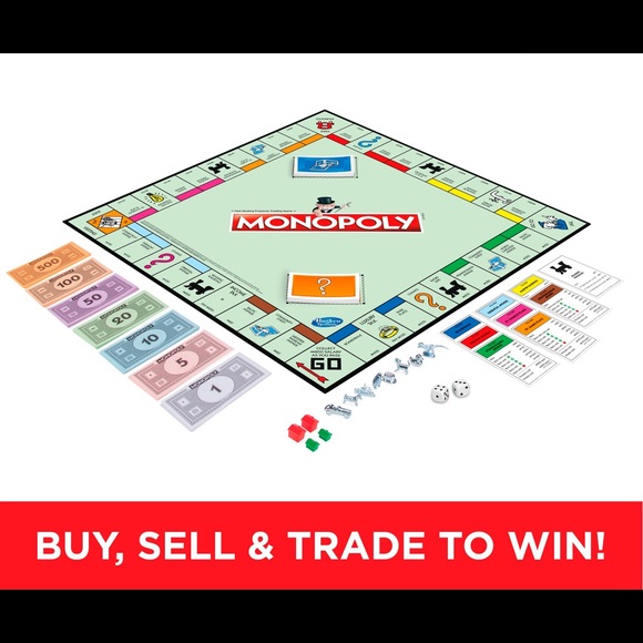 Monopoly Family Board Game Hasbro - Picture 4 of 7